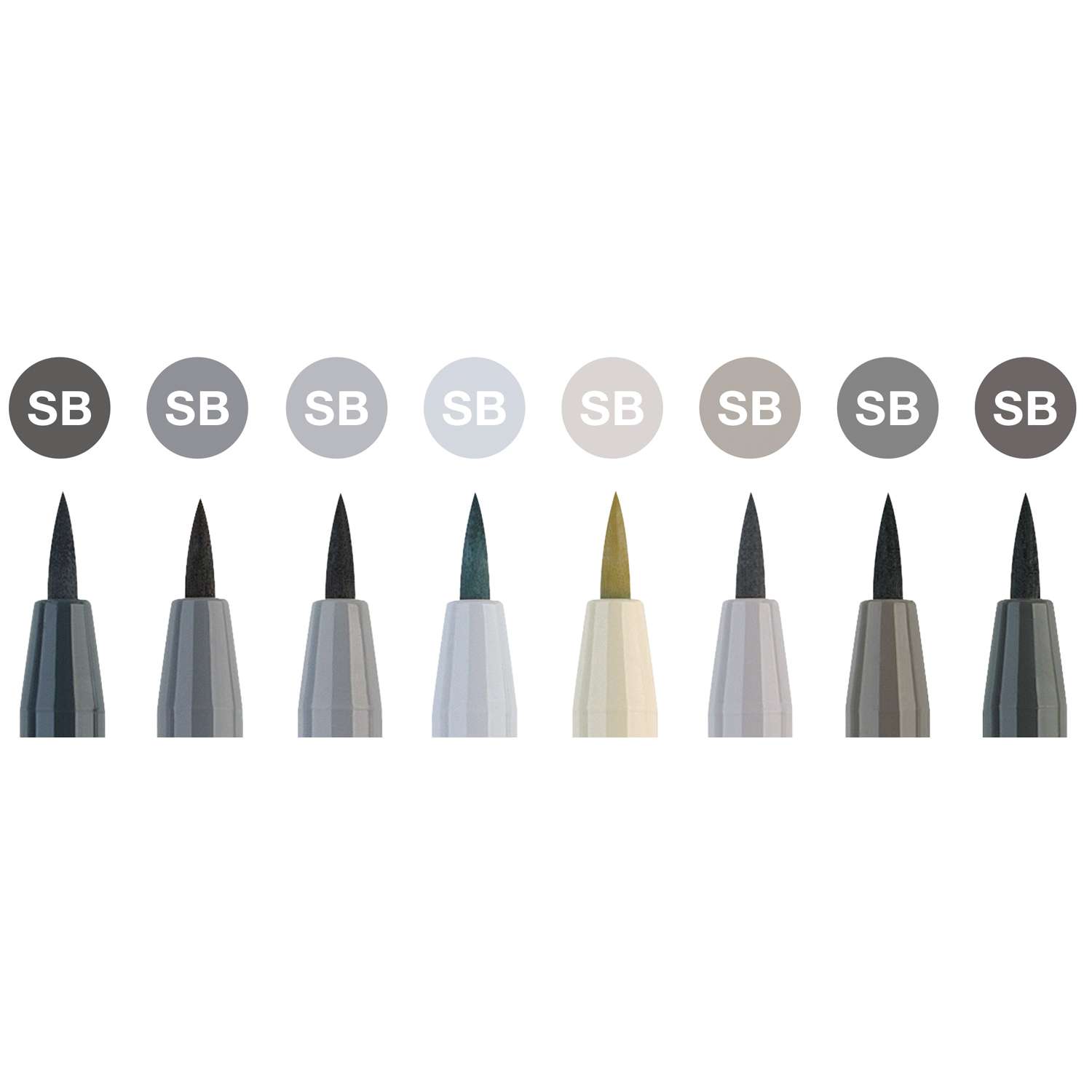 Набор капиллярных ручек FABER CASTELL Pitt Artist Pen Soft Brush 8 цветов - фото 2