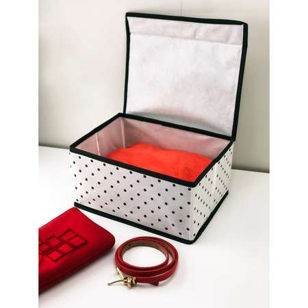Коробка Homsu для хранения вещей с крышкой Eco White