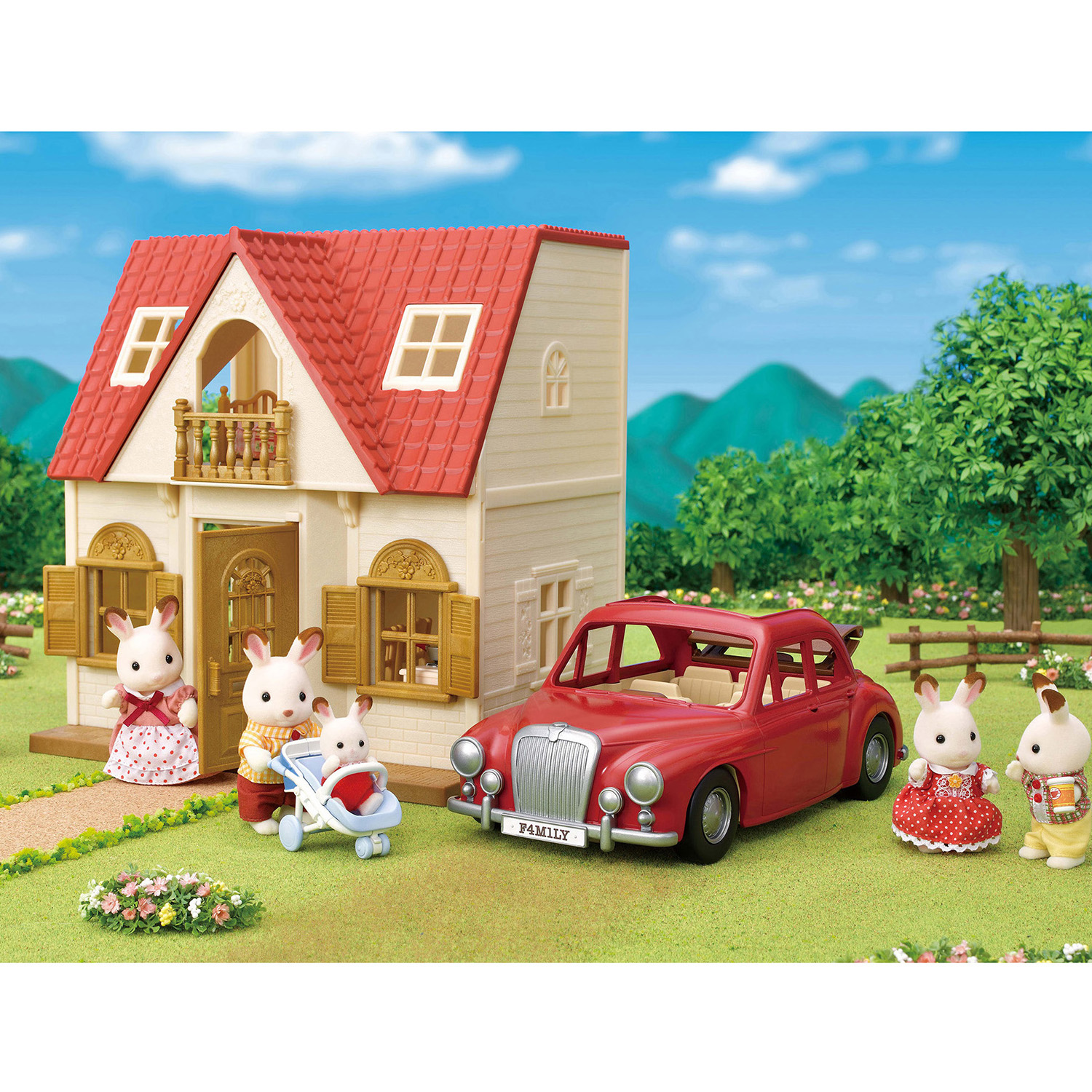 Игровой набор Sylvanian Families Семейный авто красный 5448 - фото 4