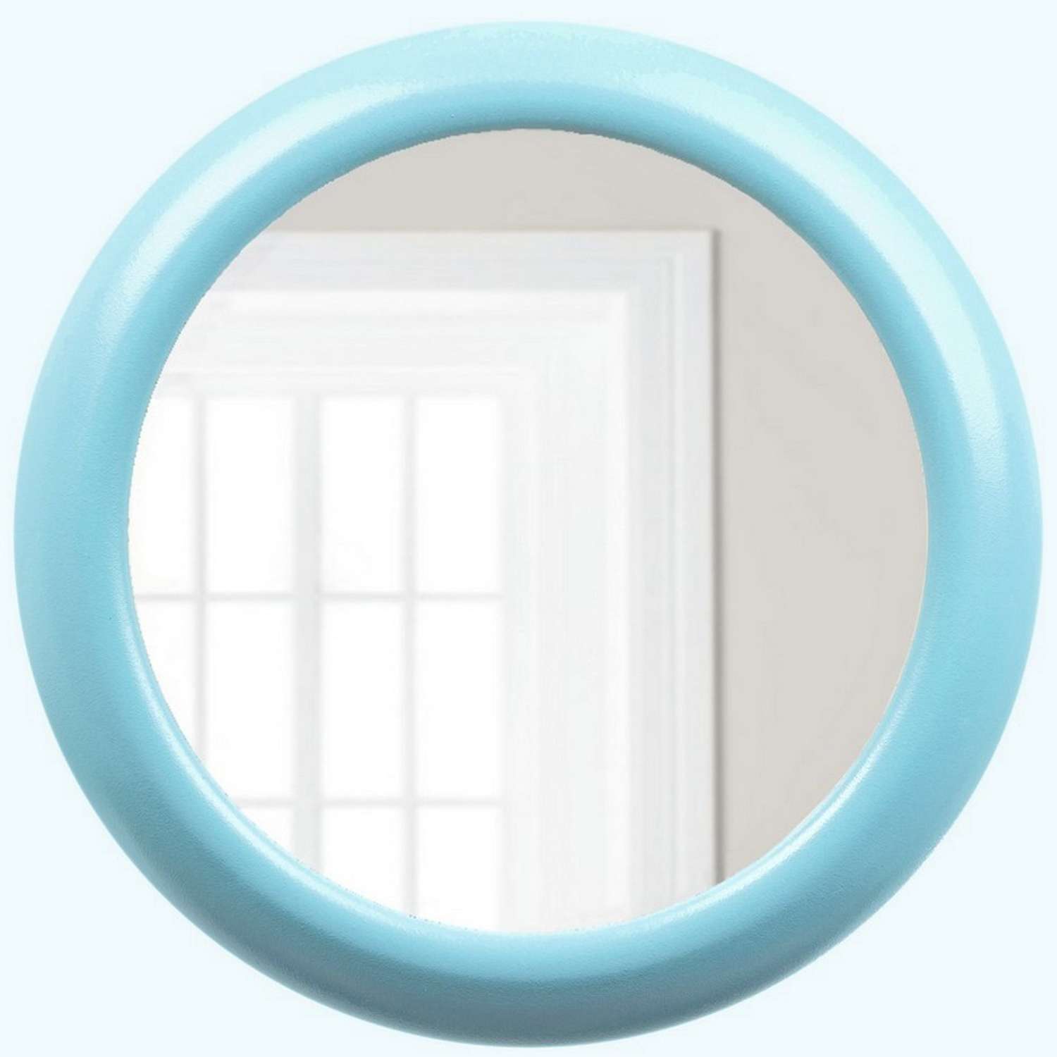Зеркало АлмазНН настенное круглое голубое D-32 см - фото 1