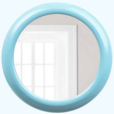Зеркало АлмазНН настенное круглое голубое D-32 см
