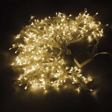 Электрогирлянда Золотая сказка светодиодная новогодняя Занавес на окно 3х3 м белый
