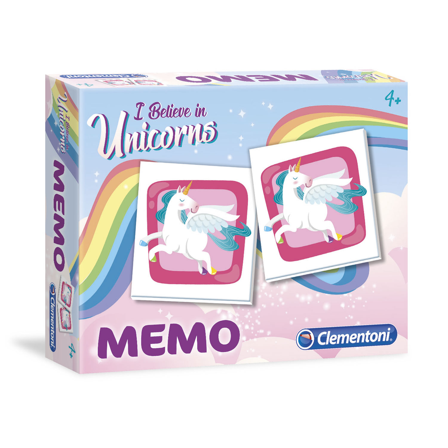 Настольная игра Clementoni Мемо Pocket Unicorn Единорог - фото 1