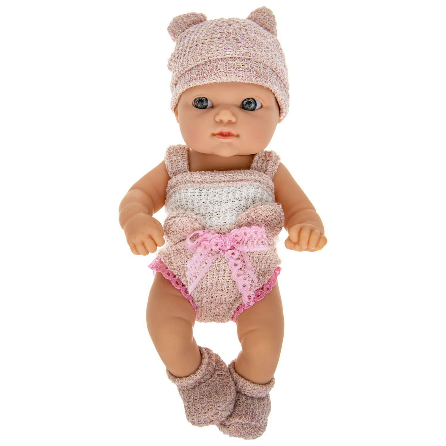 Кукла пупс 1TOY Premium реборн в розовом костюмчике 20 см Т22490 - фото 2
