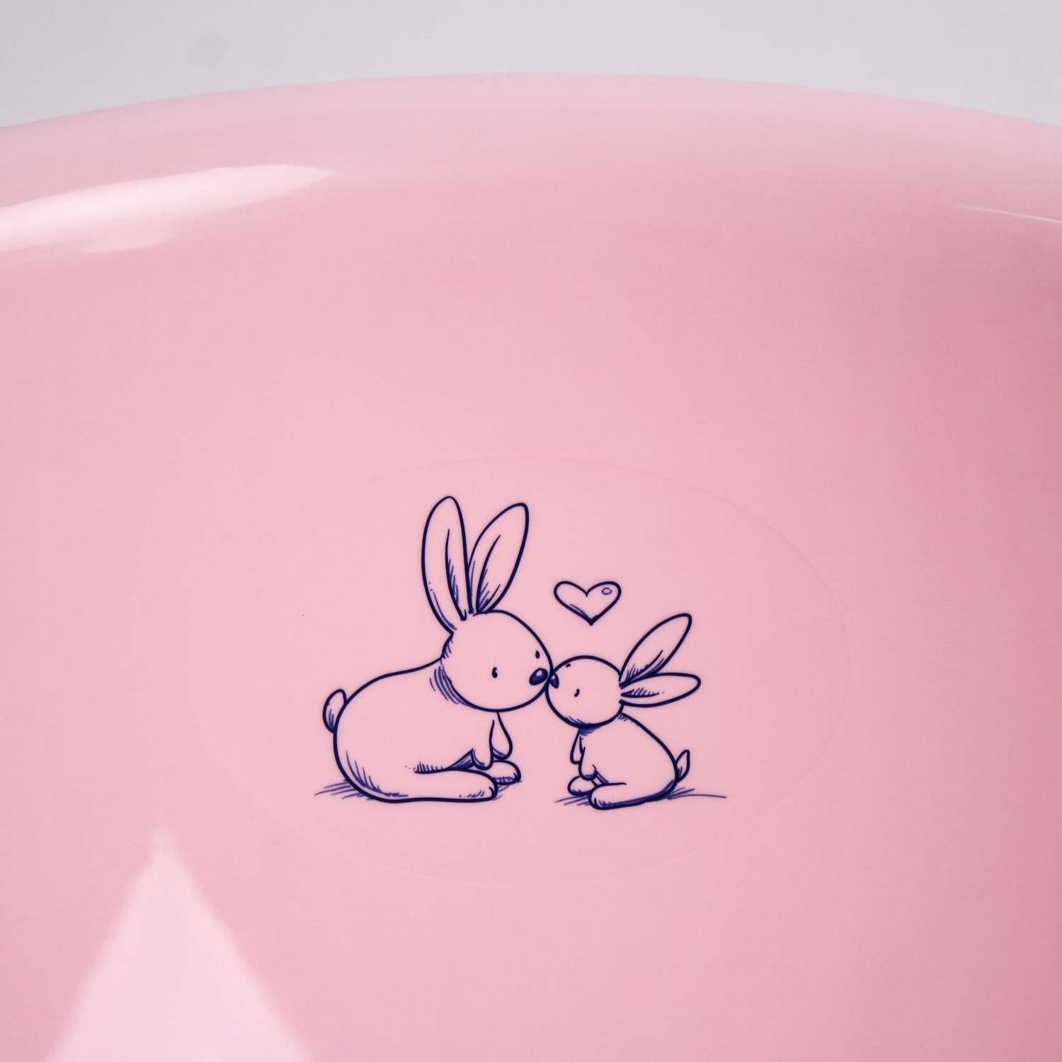 Ванна Sima-Land детская «Кролики» со сливом. 86 см. цвет розовый - фото 3