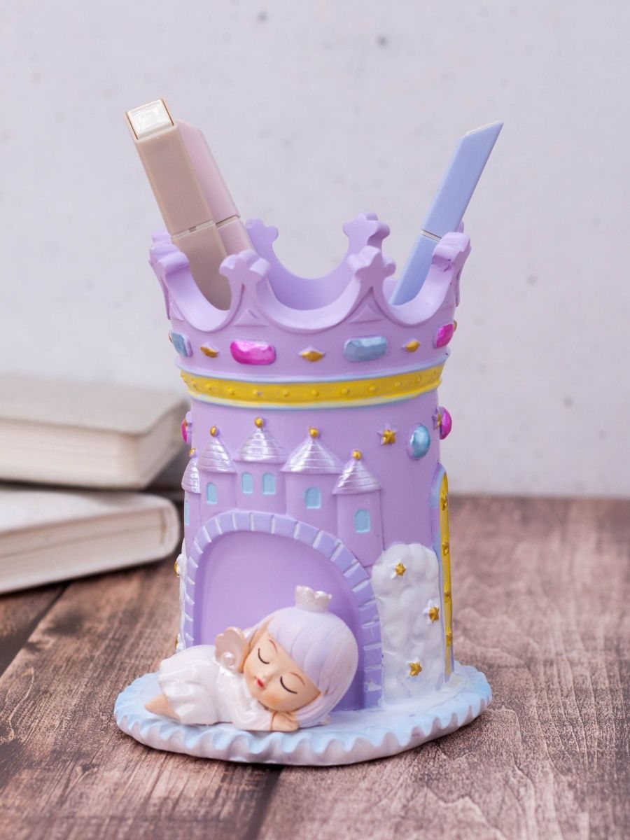 Подставка для канцелярии iLikeGift Angel purple - фото 1