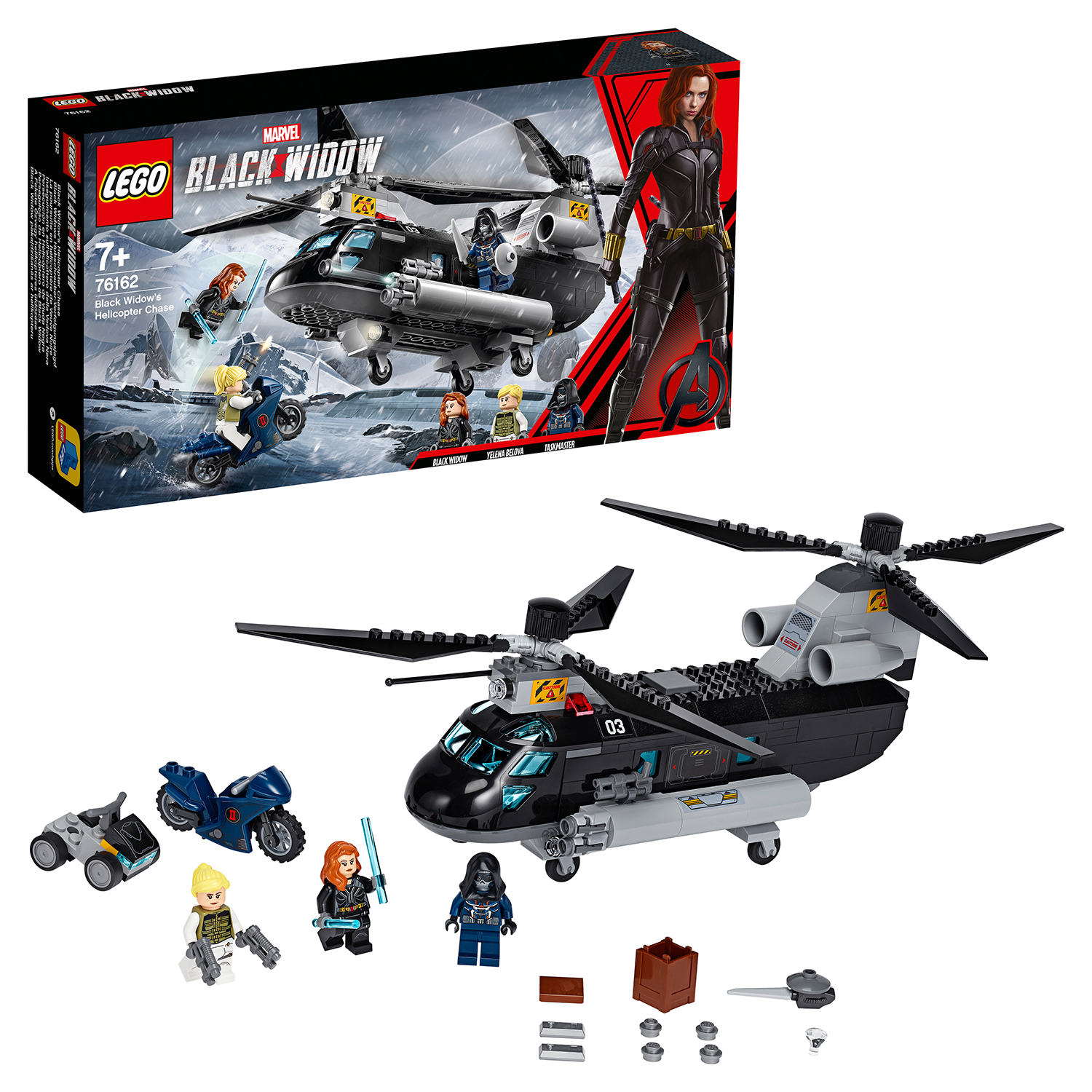 Конструктор LEGO Super Heroes Погоня на вертолёте Чёрной вдовы 76162 - фото 1