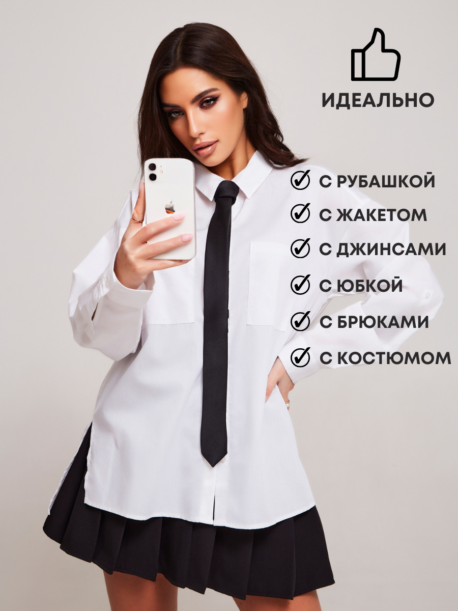 Галстук Valderice VLD-Black-Tie - фото 6