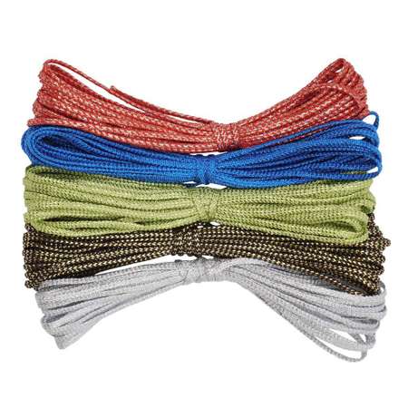 Набор шнуров Красная лента тонких плетеных декоративных шнуров 5 м 5 шт