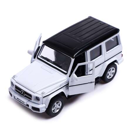 Машина Автоград металлическая MERCEDES-BENZ G63 AMG 1:32 открываются двери инерция цвет белый