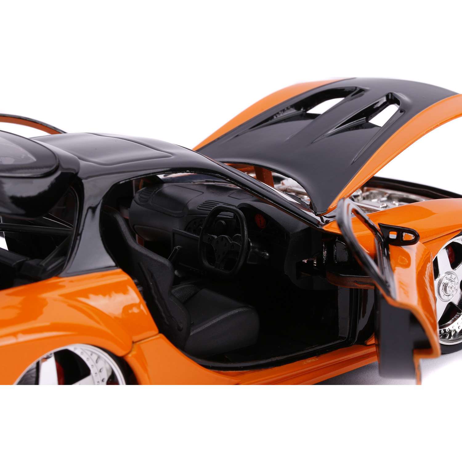 Машина Jada Fast and Furious 1:24 Mazda RX-7 Hans Оранжевая 30732 30732 - фото 15