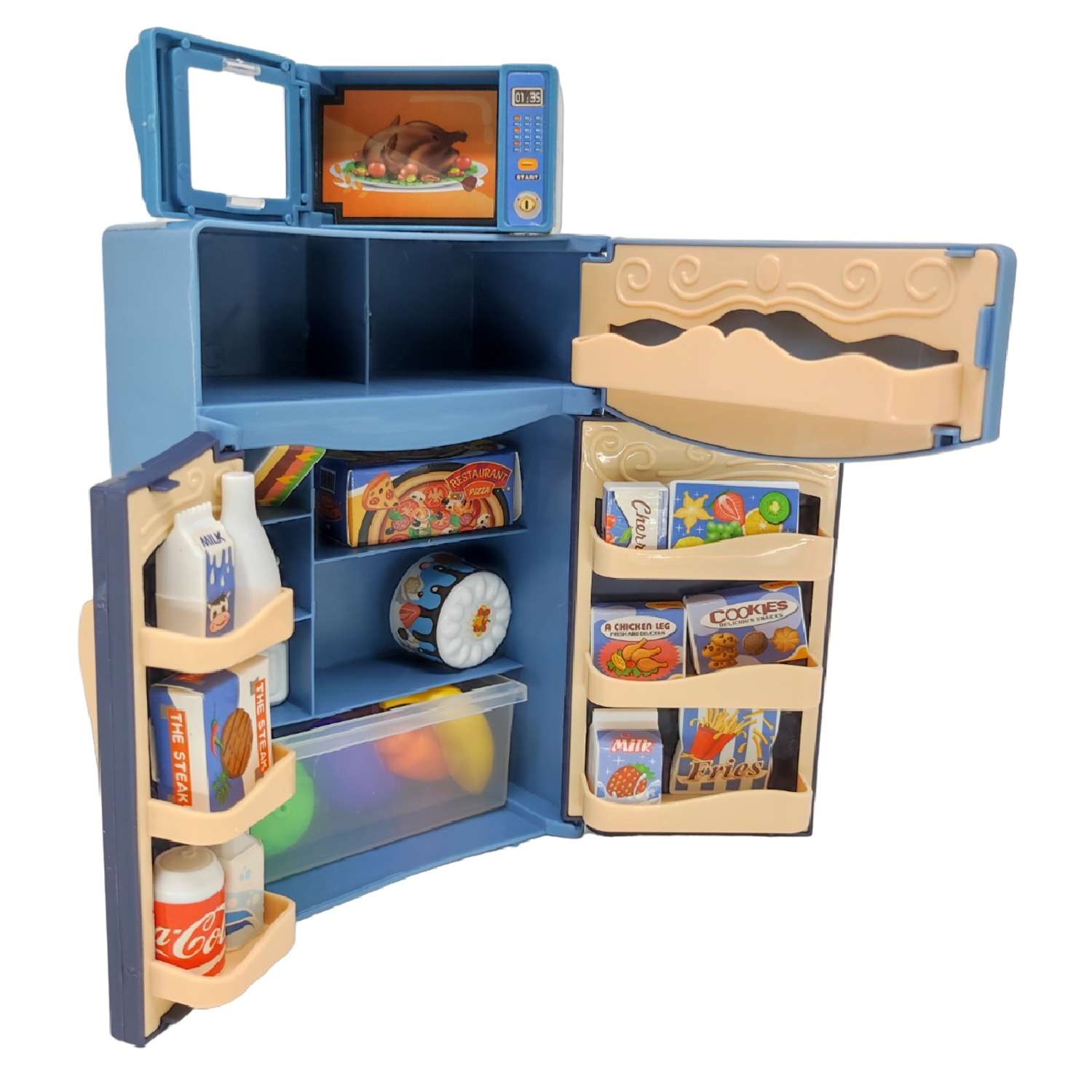 Холодильник S+S Детский интерактивный с продуктами - фото 2