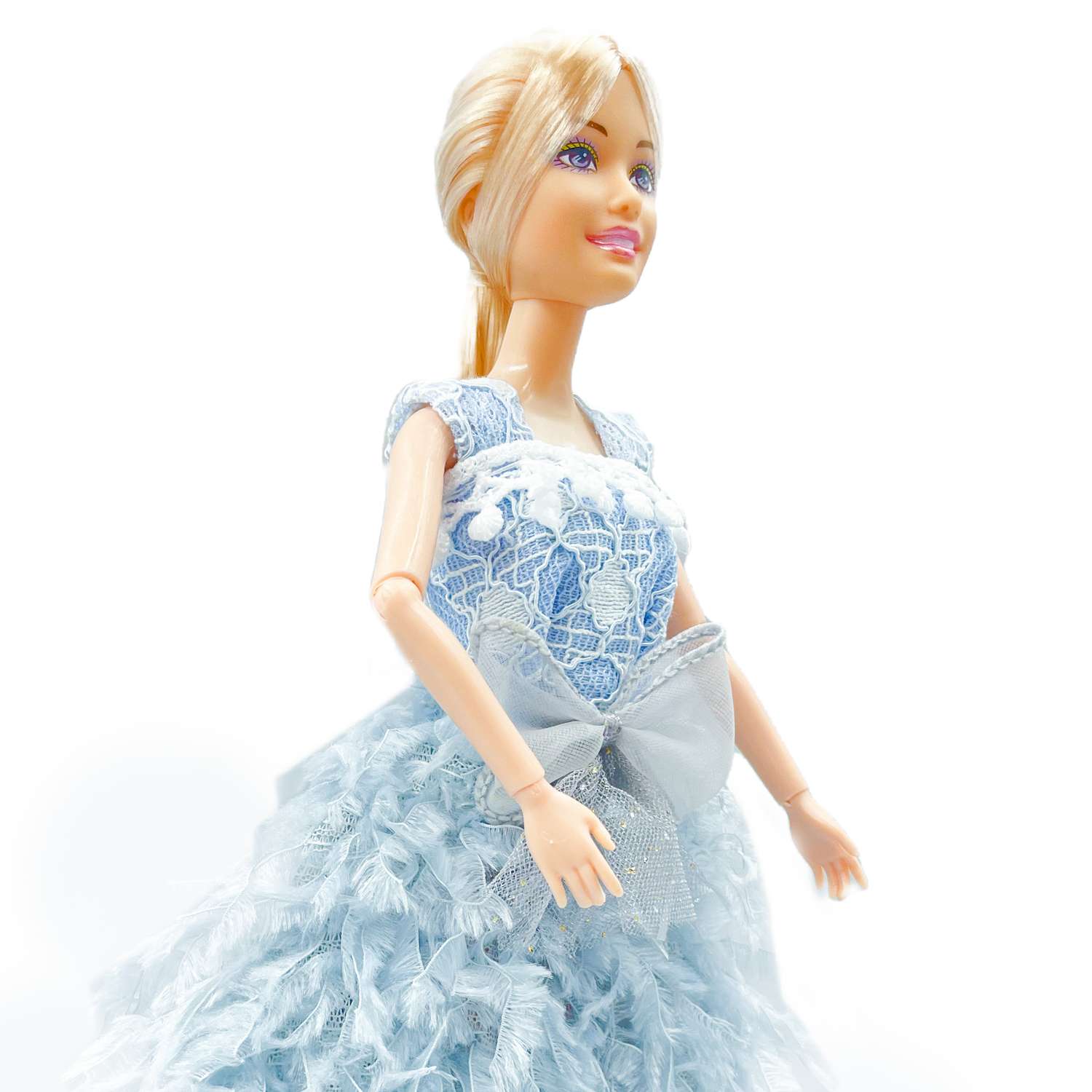 Кукла SHARKTOYS шарнирная с питомцем голубом платье 37000104 - фото 7
