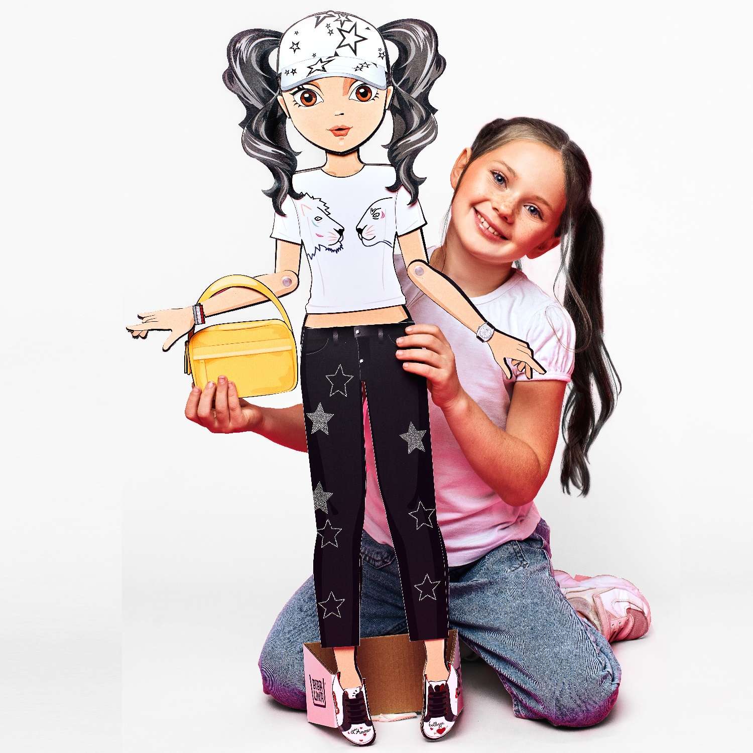 Кукла Bibalina с одеждой из картона Trendy doll Хлоя ИНП-102 - фото 1