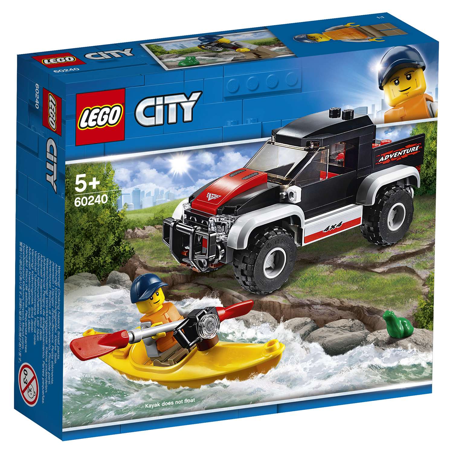 Конструктор LEGO City Great Vehicles Сплав на байдарке 60240 - фото 2
