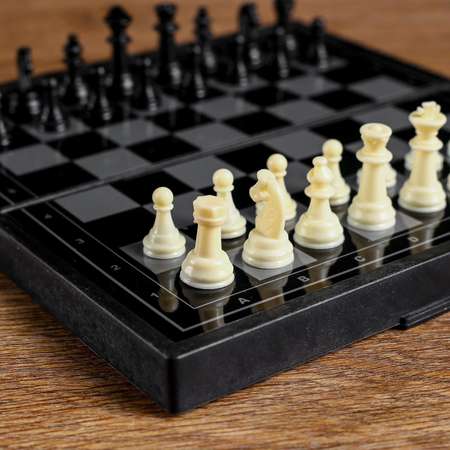 Настольная игра Sima-Land 3 в 1 «Зов» нарды шахматы шашки магнитная доска 19х19 см
