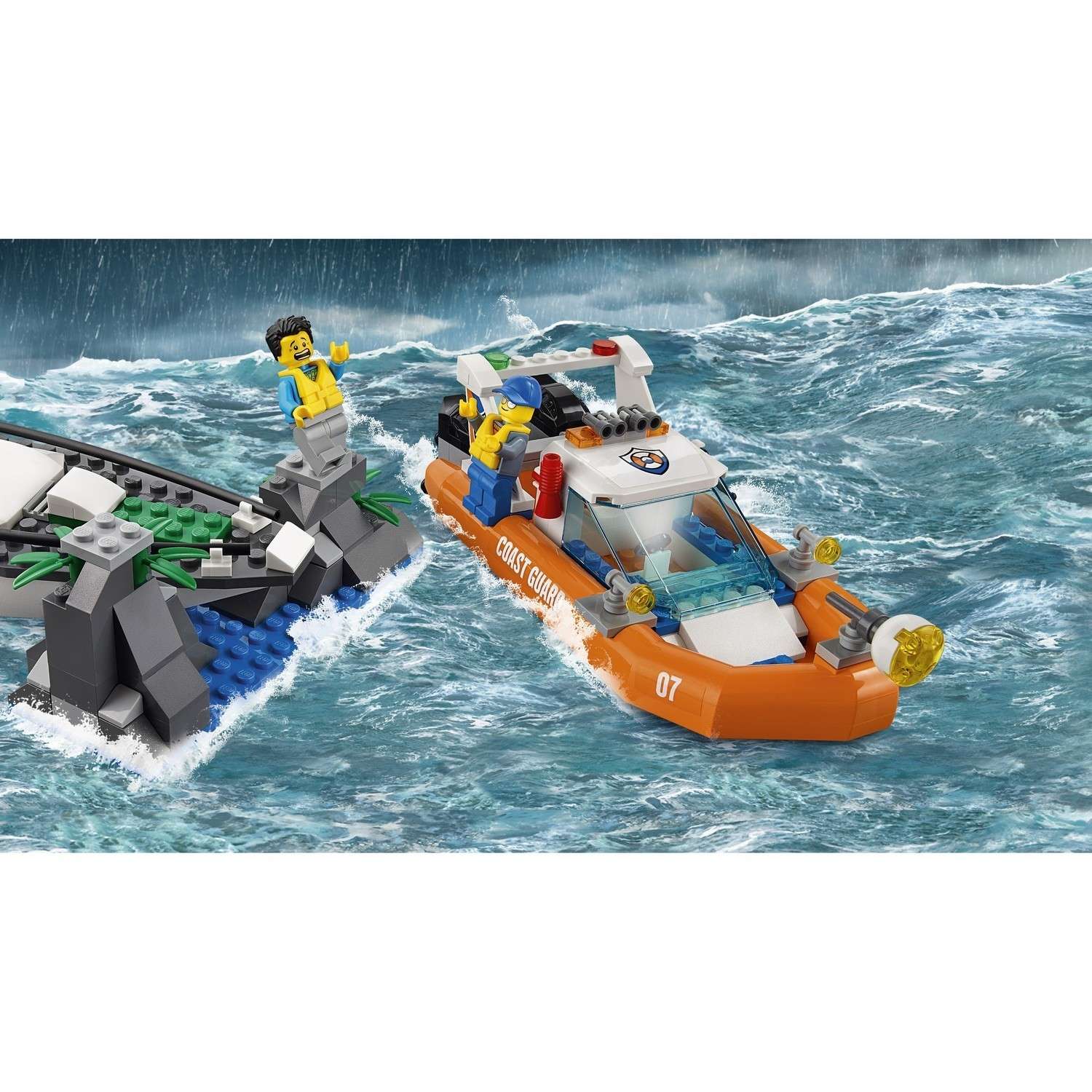Конструктор LEGO City Coast Guard Операция по спасению парусной лодки (60168) - фото 9