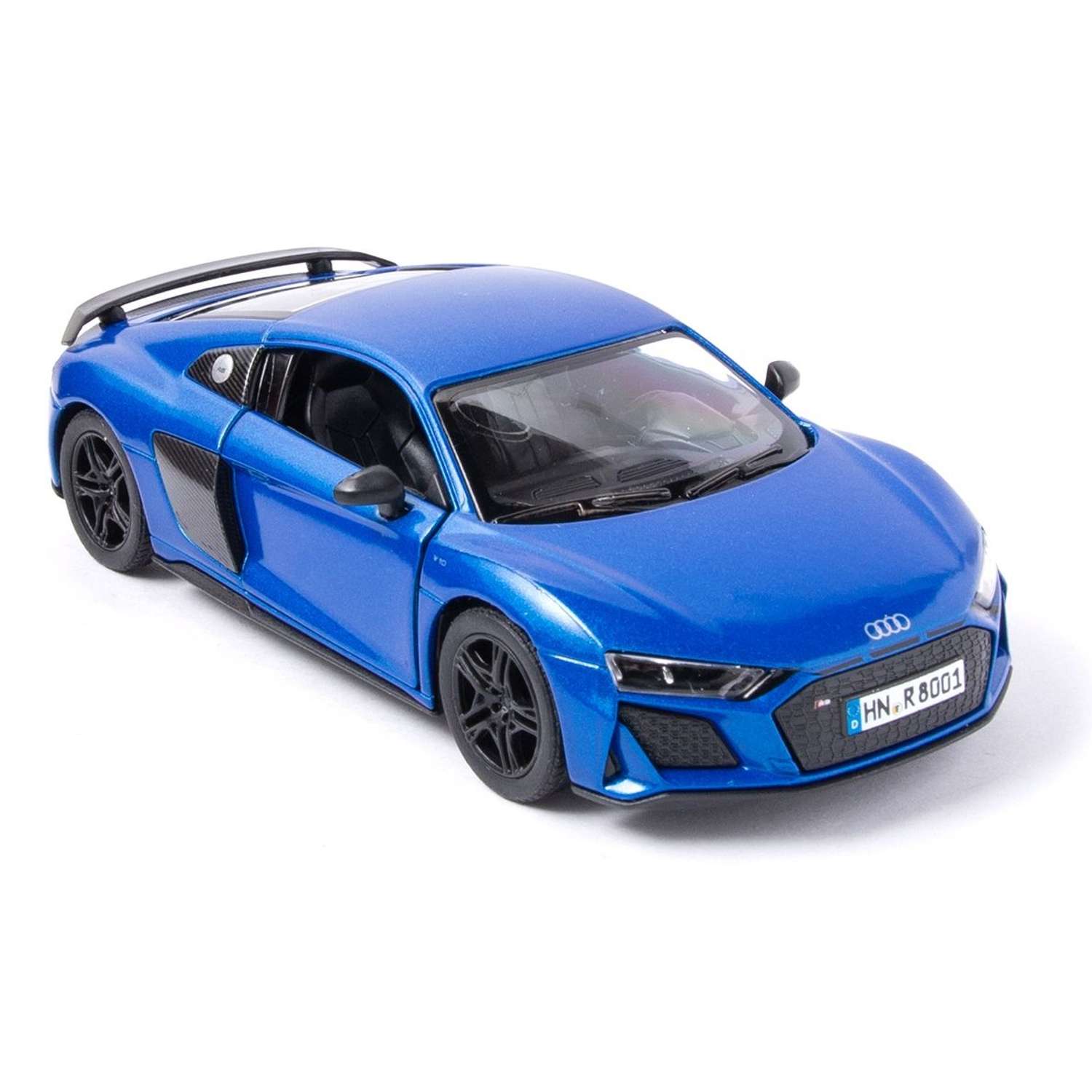 Модель KINSMART Ауди R8 Coupe 2020 1:36 синяя КТ5422/2 - фото 1