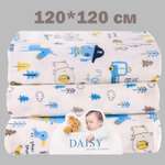 Пеленки Фланель Daisy 3шт 120х120см Пират