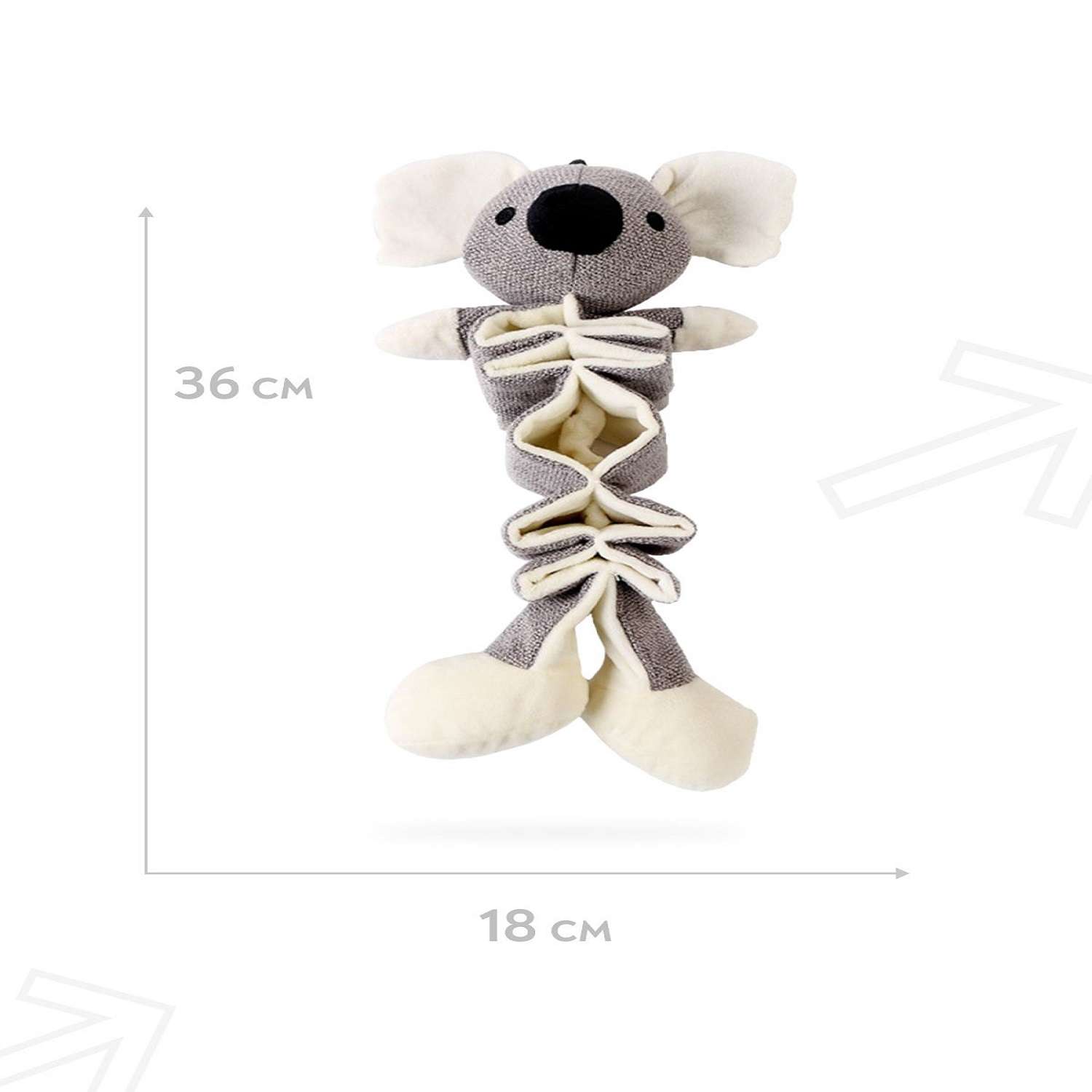 Игрушка для собак Mr.Kranch Коала с карманами под лакомство 36см - фото 5