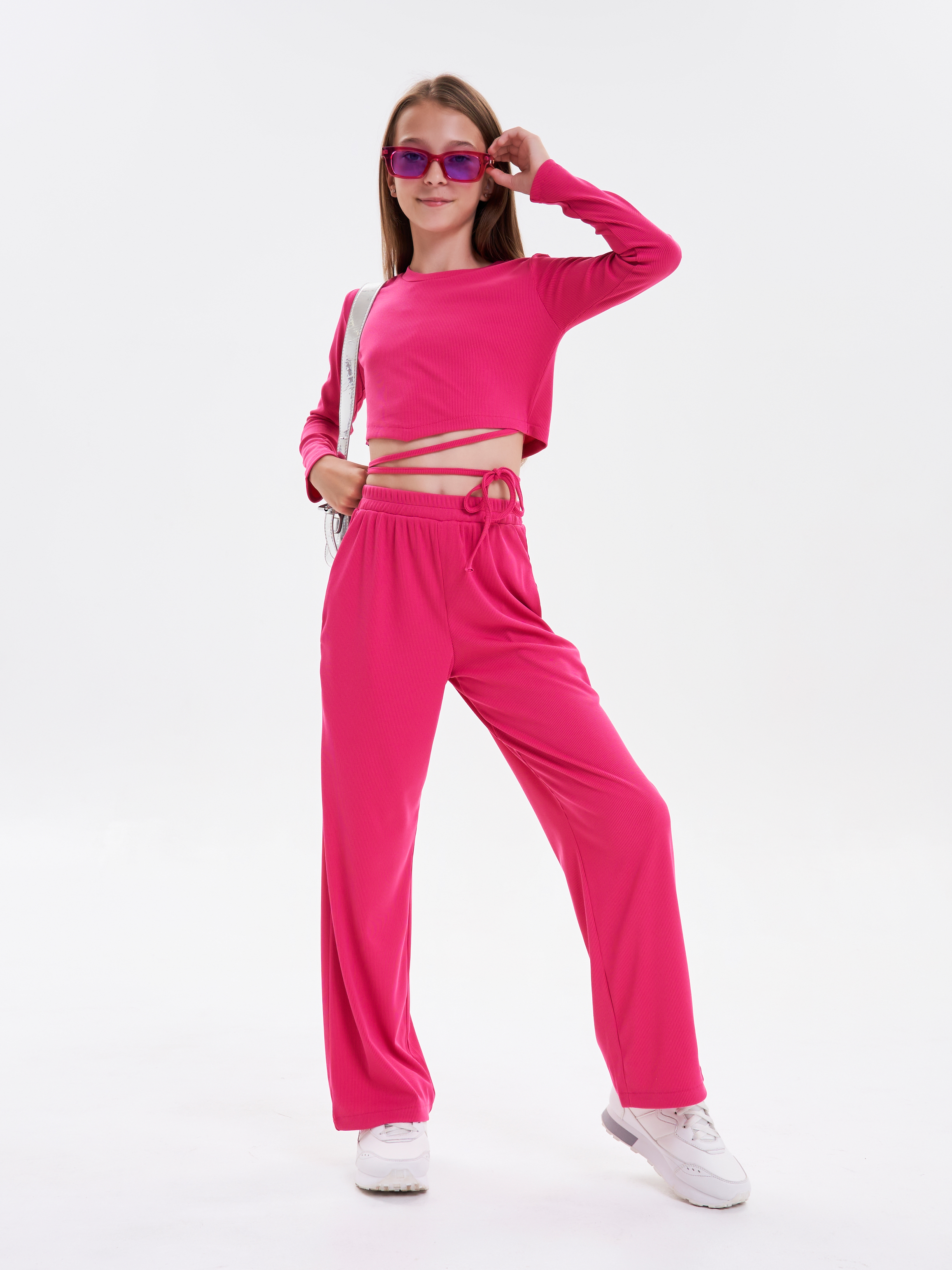 Костюм для девочки FunWood FW_sui_lasph_stripes_pink - фото 1