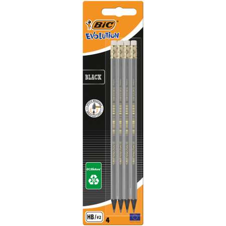 Набор карандашей BIC чернографитных Evolution Black