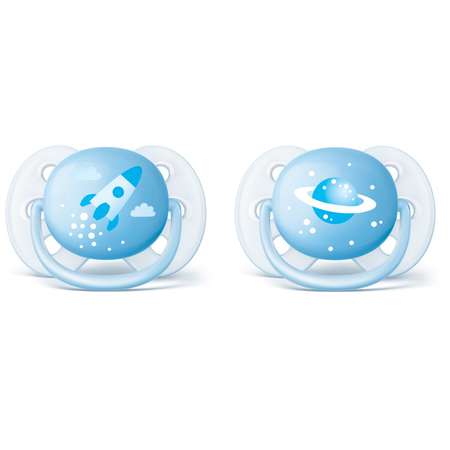 Пустышка Philips Avent ultra soft 0-6 мес 2шт SCF222/20