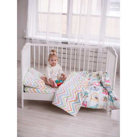 Комплект постельного белья SONA and ILONA в кроватку для новорожденных сатин