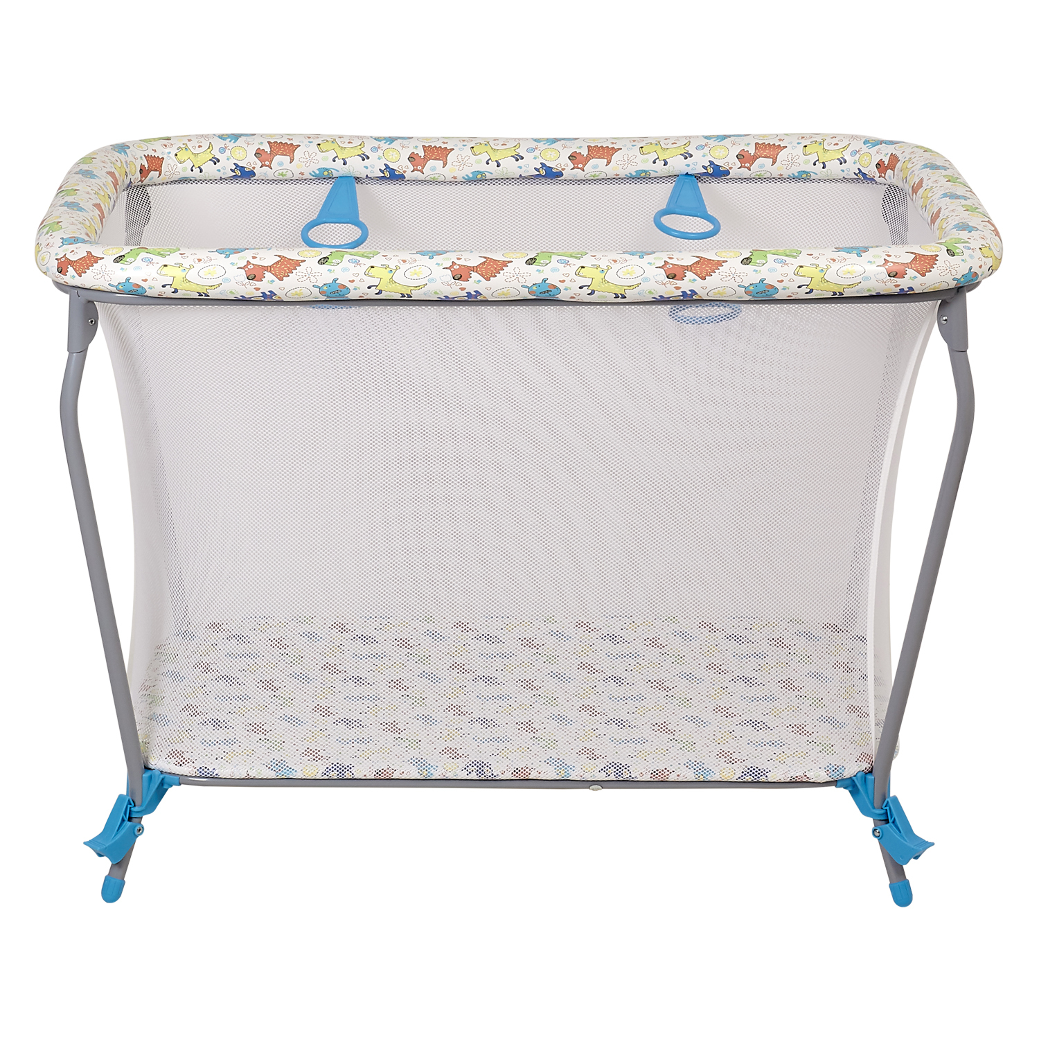 Манеж Polini kids Classic Собачки Бирюзовый 0002227-22 - фото 3