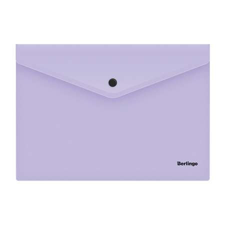Папка-конверт на кнопке BERLINGO Instinct А4 180мкм лаванда набор 10 шт