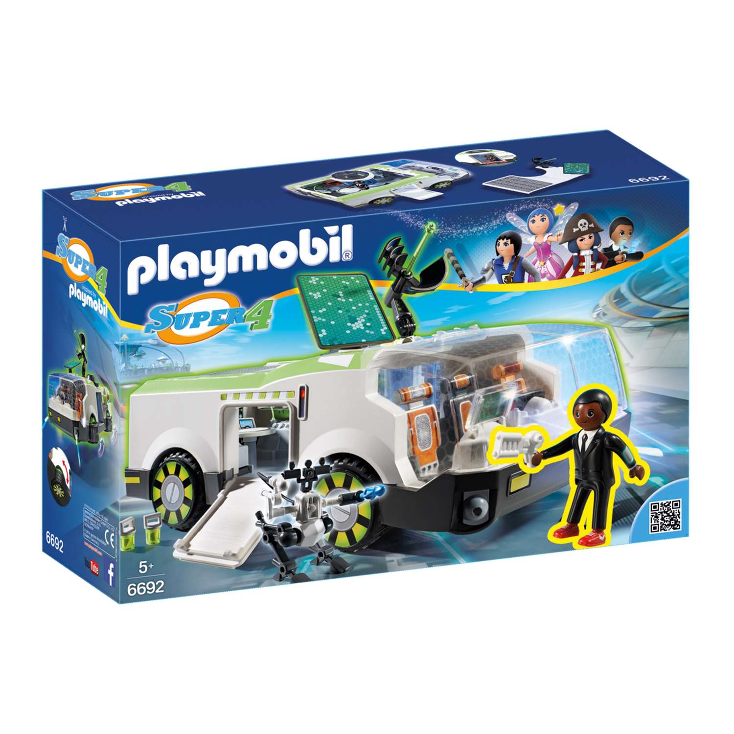 Конструктор Playmobil Супер4. Техно Хамелеон с Джином - фото 2
