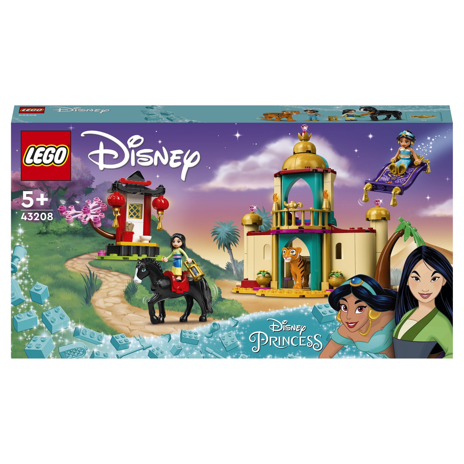 Конструктор LEGO Disney Princess Приключения Жасмин и Мулан 43208 купить по  цене 3369 ₽ в интернет-магазине Детский мир