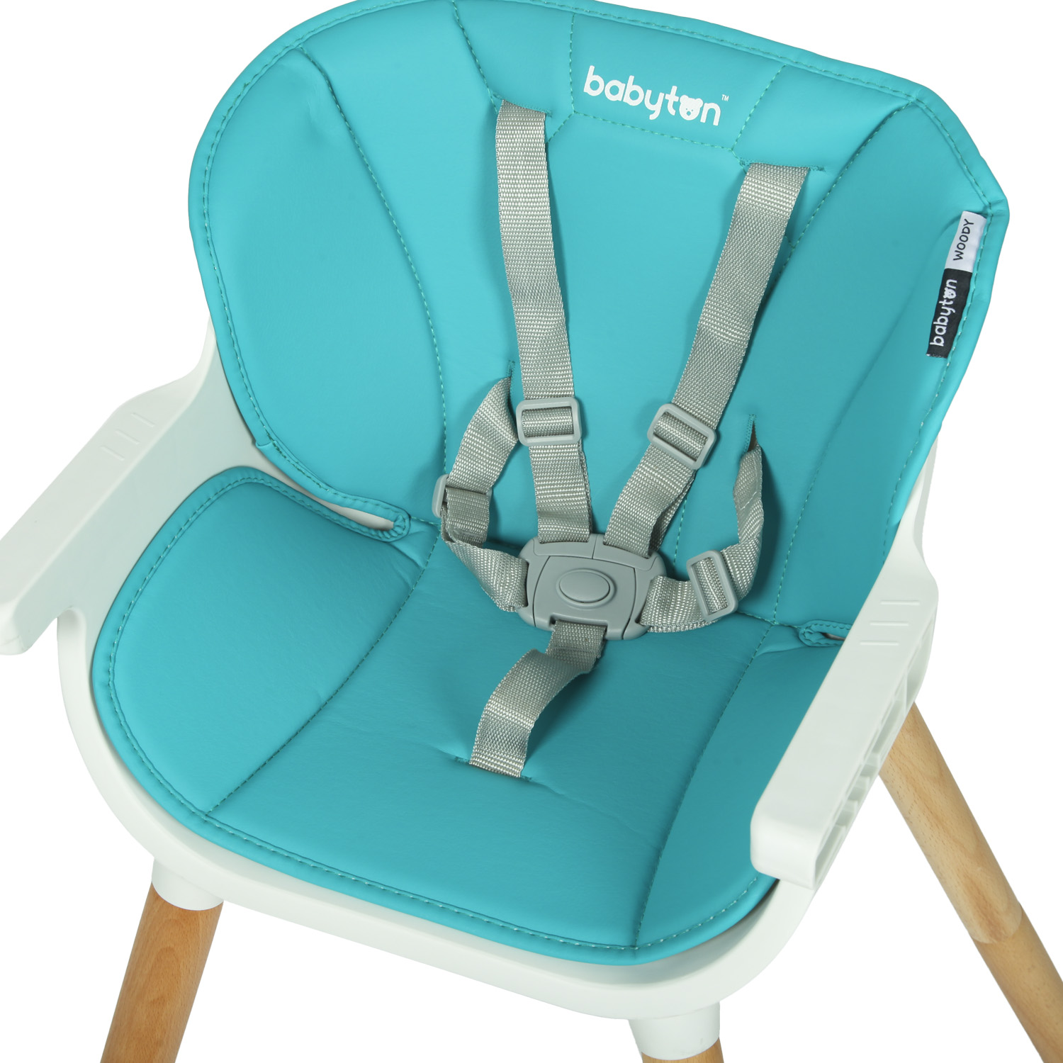 Стул для кормления Babyton Woody Turquoise - фото 10