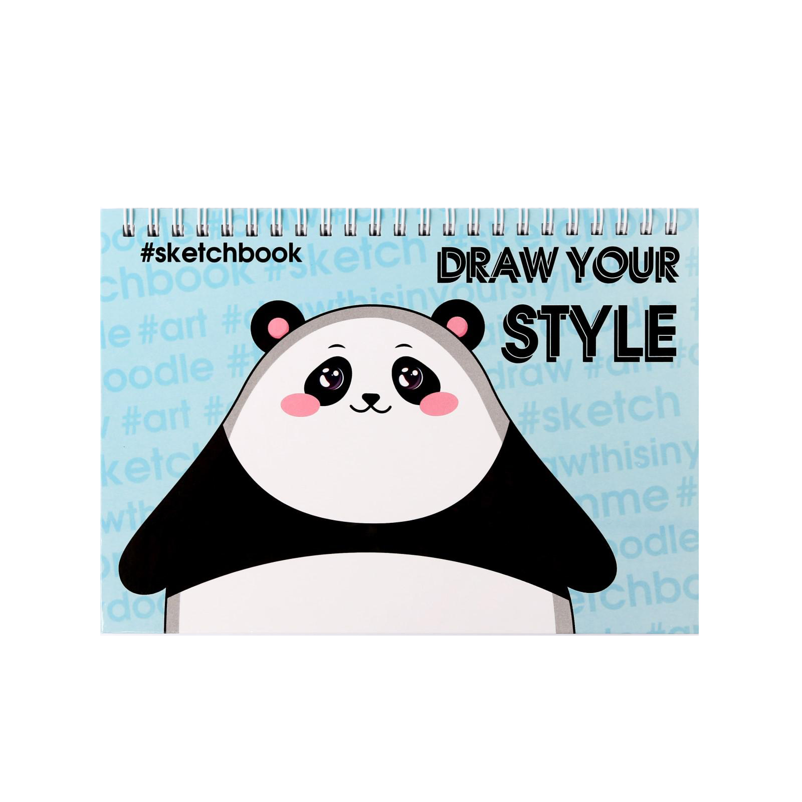 Скетчбук ArtFox горизонтальный на гребне Draw your style А5 80 листов - фото 1