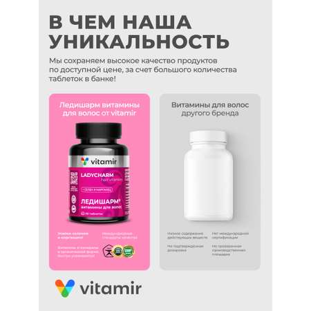 БАД для здоровья волос,ногтей,кожи VITAMIR beauty
