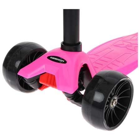 Самокат Sima-Land колёса световые ABEC 7 цвет розовый