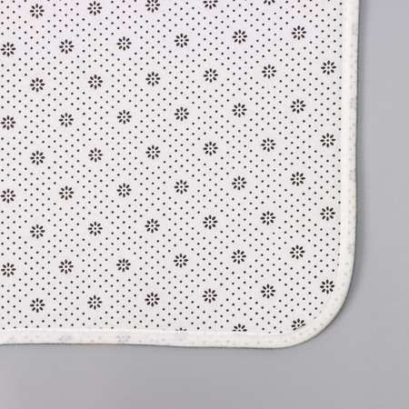 Набор ковриков Доляна для ванной и туалета «Мрамор» 2 шт: 79×50 50×39 см цвет серый