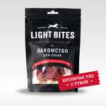 Лакомство для собак LIGHT BITES 90г Кроличье ухо с уткой