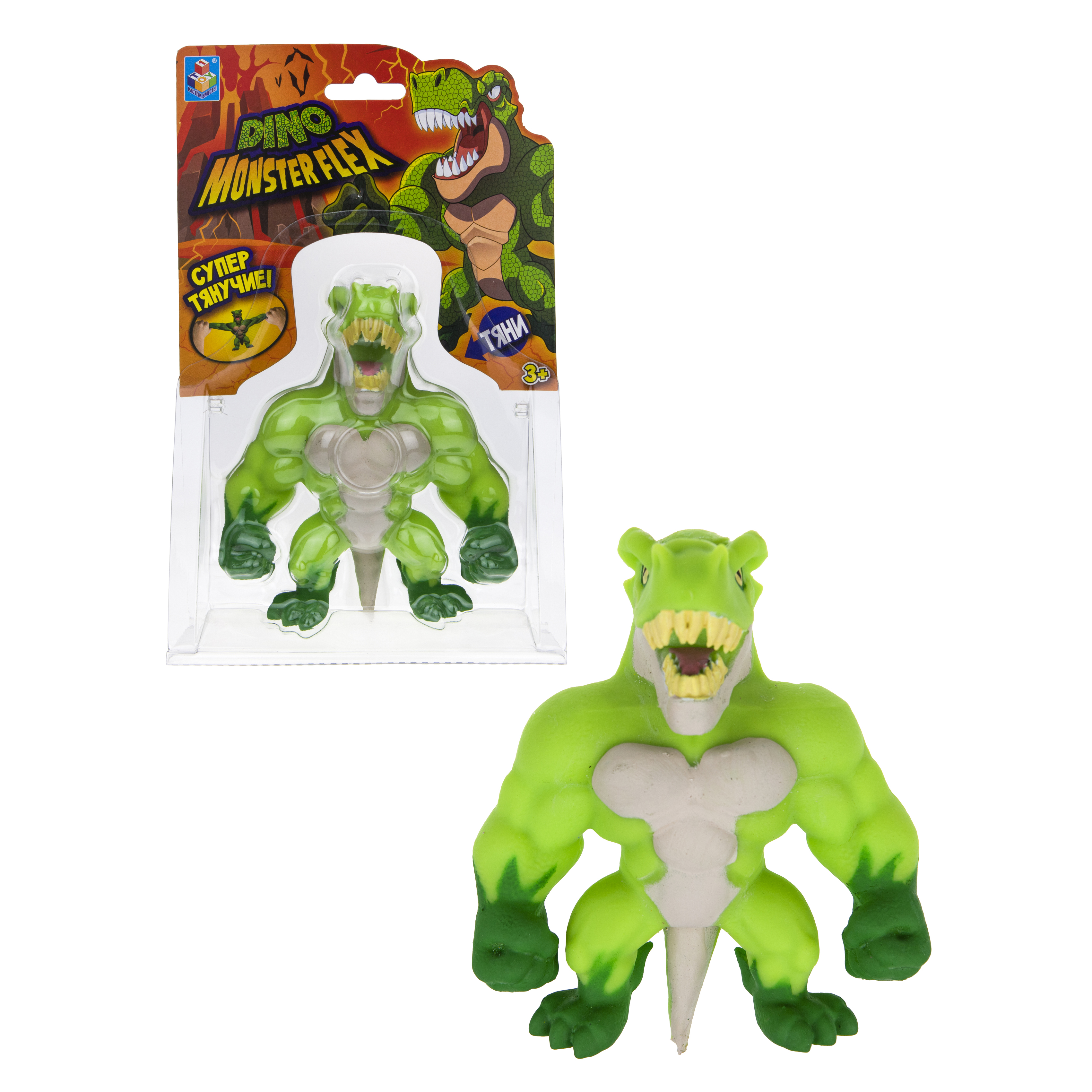 Игрушка-тягун 1Toy Monster Flex Dino Тирекс Т22691-2 - фото 2