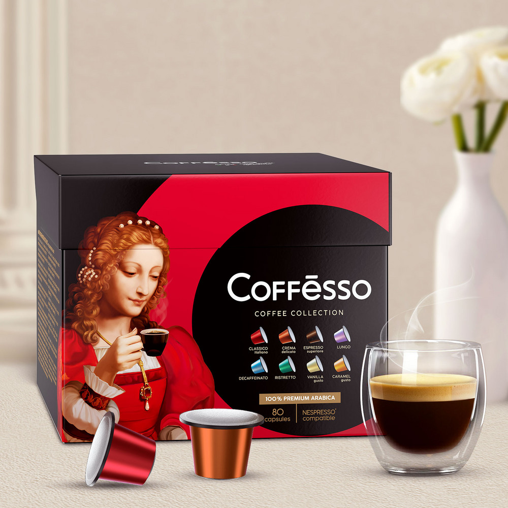 Кофе в капсулах Coffesso Ассорти 8 вкусов 80 капсул - фото 7