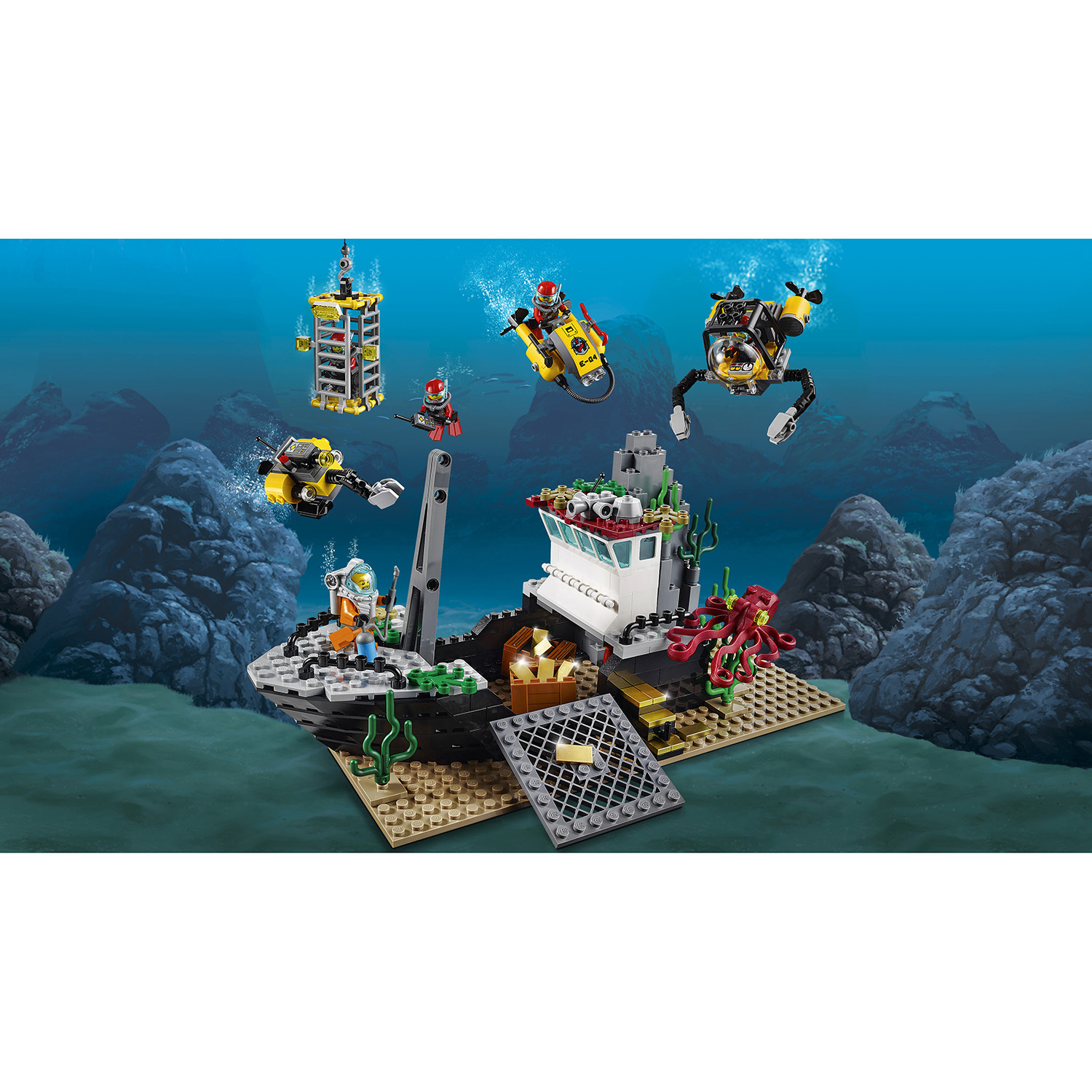 Конструктор LEGO City Deep Sea Explorers Корабль исследователей морских глубин (60095) - фото 9