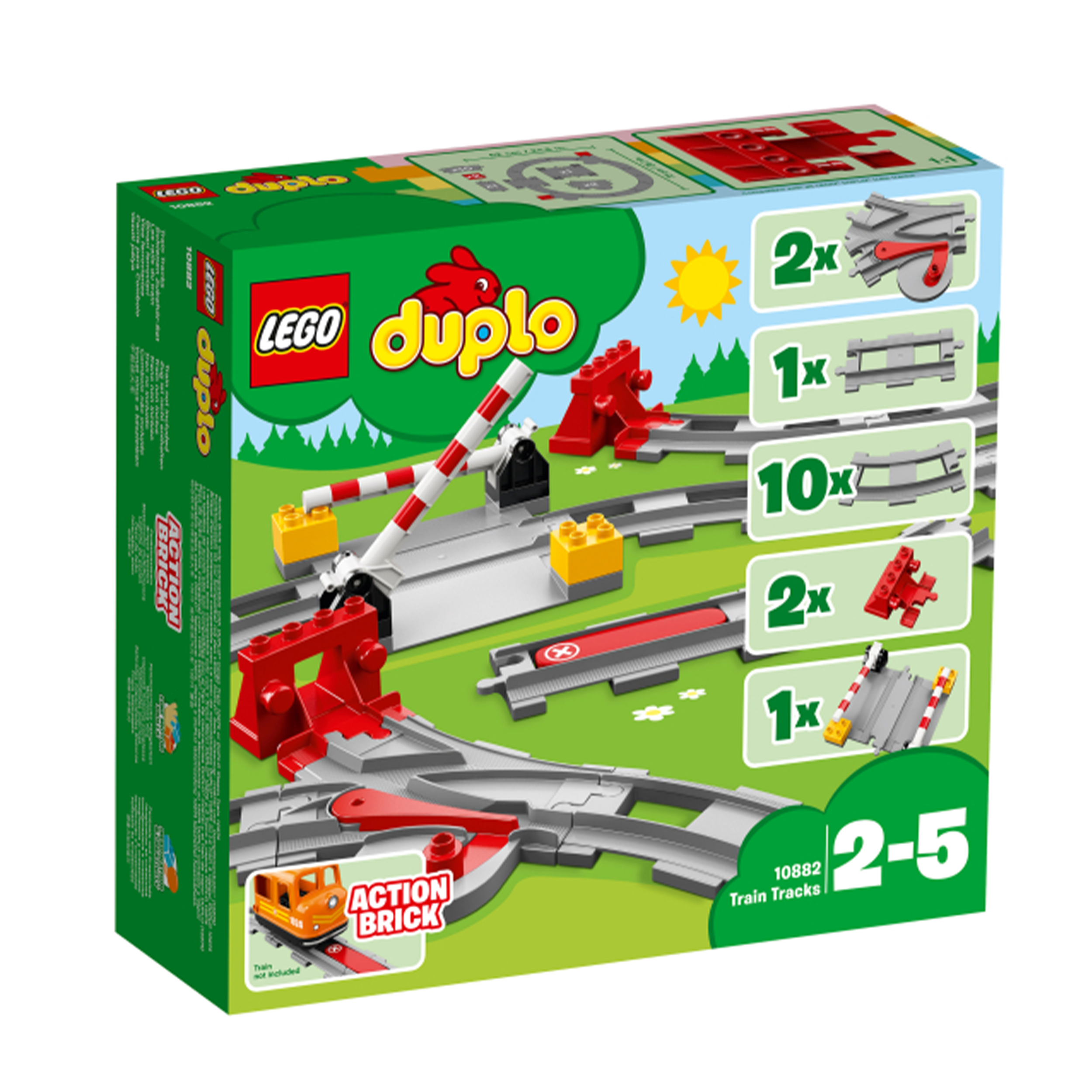 Конструктор LEGO DUPLO Town Рельсы 10882 купить по цене 4452 ₽ в  интернет-магазине Детский мир