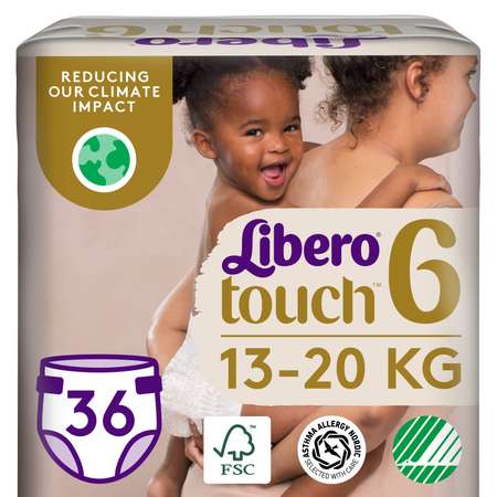 Подгузники Libero Touch 6 13-20кг 36шт