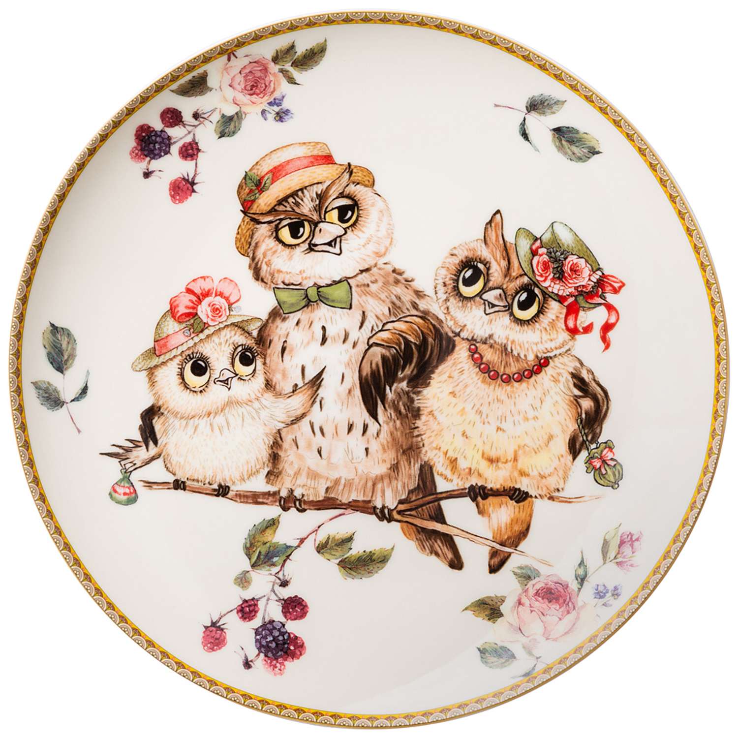 Тарелка Lefard закусочная owls party 20 см фарфор 415-2208 - фото 1