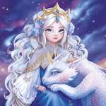 Алмазная мозаика ФЕНИКС+ Принцесса с драконом 30х30 см