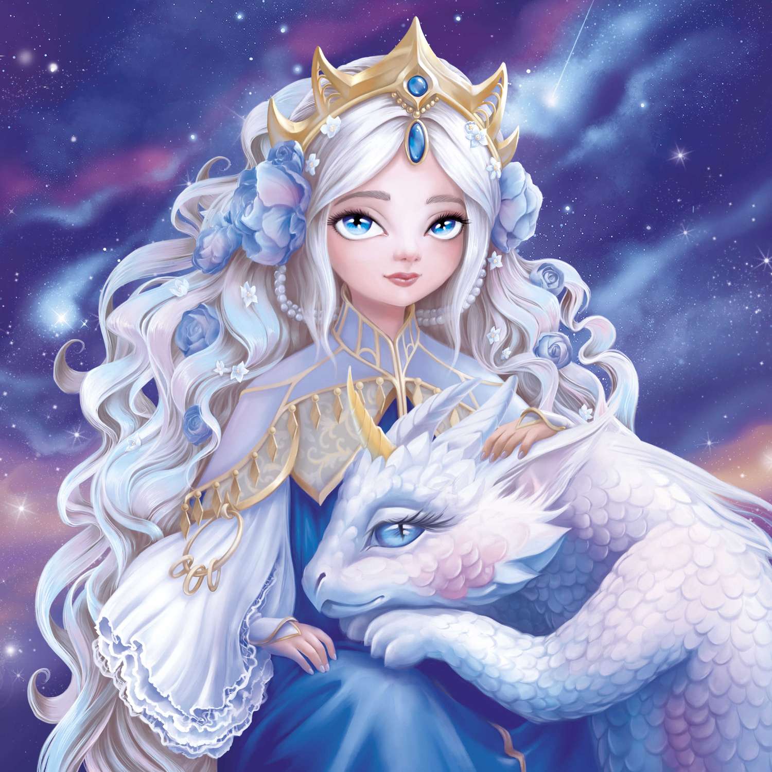 Алмазная мозаика ФЕНИКС+ Принцесса с драконом 30х30 см - фото 1