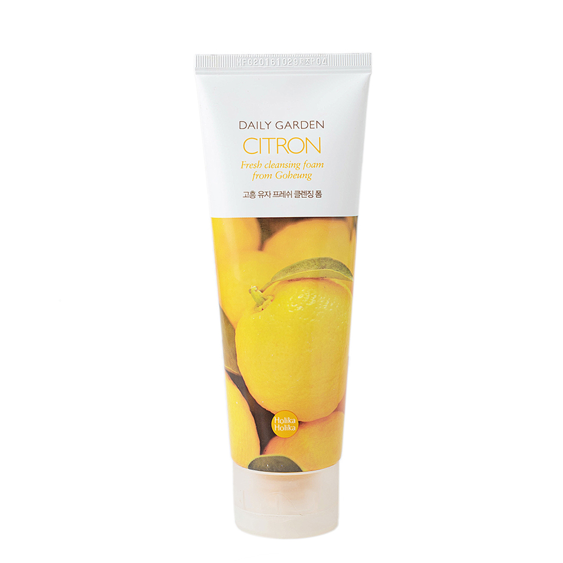 Пенка для лица Holika Holika Очищающая с цитроном Daily Garden Citron Fresh cleansing foam from Goheung 120 мл - фото 1