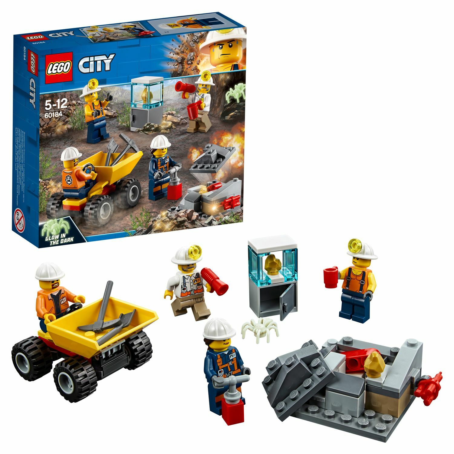 Конструктор LEGO Бригада шахтеров City Mining (60184) купить по цене 9 ₽ в  интернет-магазине Детский мир