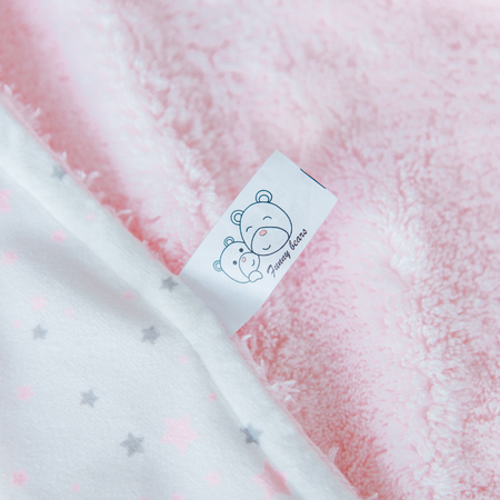 Плед для новорожденных Funny Bears Ушастик розовый 75х100 см