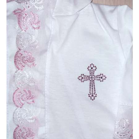 Рубашка для крещения розовая RGunion РубашкаРоз